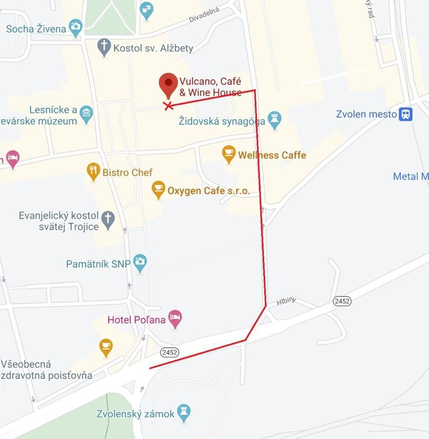 Apartman Vulcano Zólyom Kültér fotó